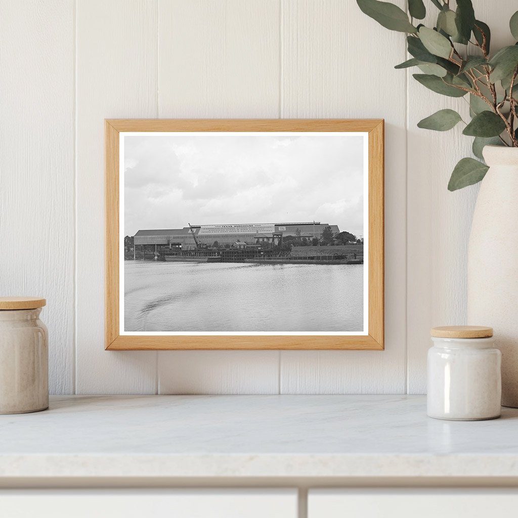 Port of Houston Warehouse October 1939 Vintage Photo