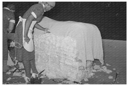 Women Cleaning Cotton Bales in Houston Texas 1939