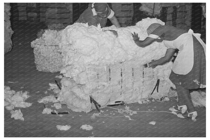 Women Cleaning Cotton Bales Houston Texas October 1939