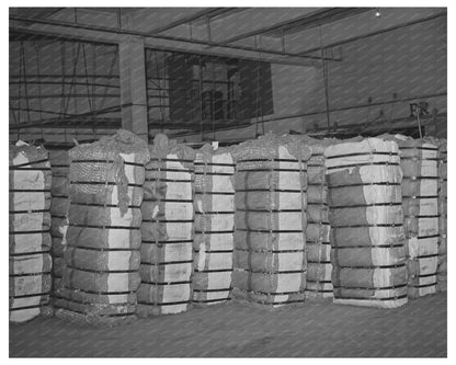 Cotton Bales in Houston Warehouse October 1939