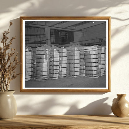 Cotton Bales in Houston Warehouse October 1939