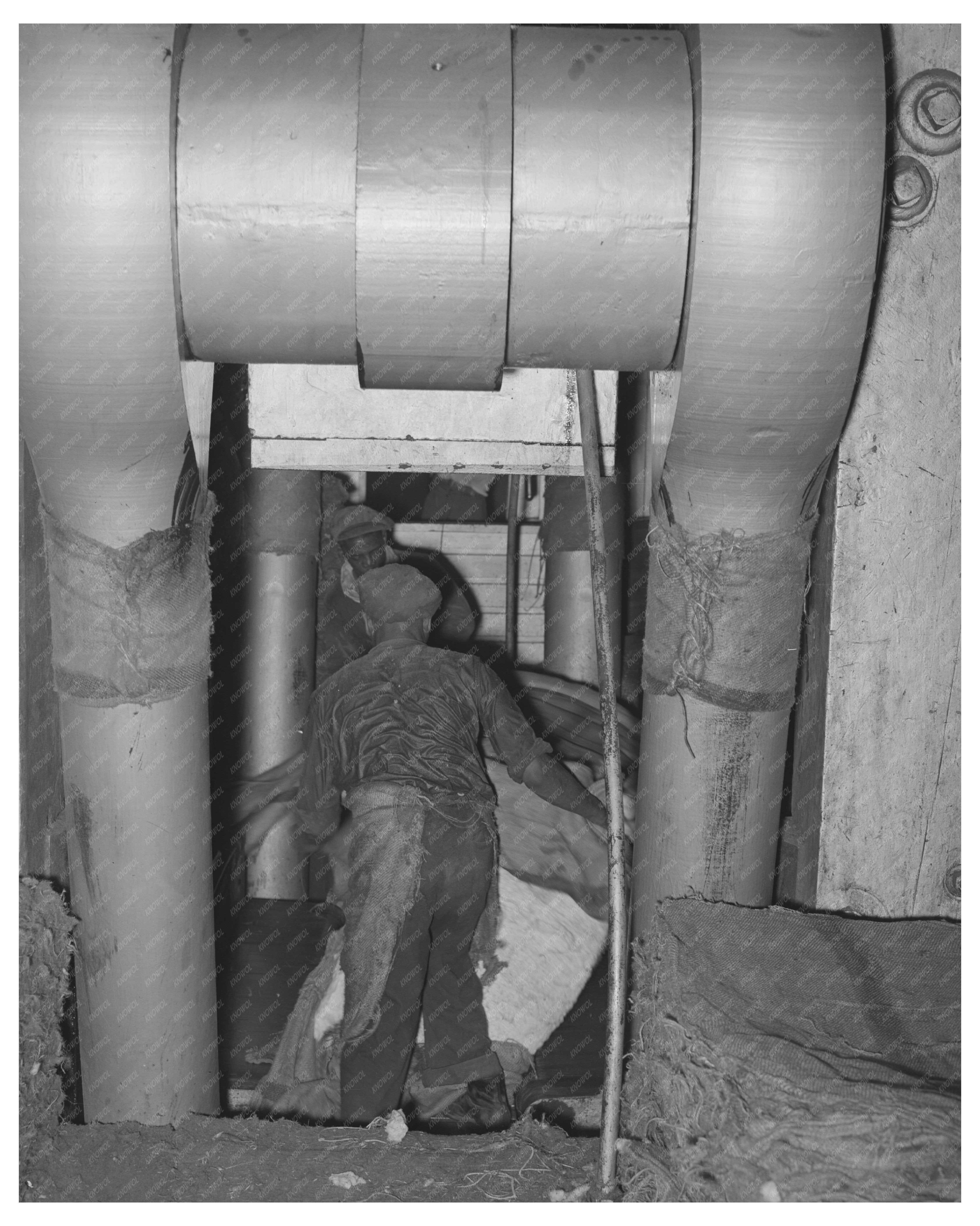 Cotton Bale Compression in Houston Texas October 1939