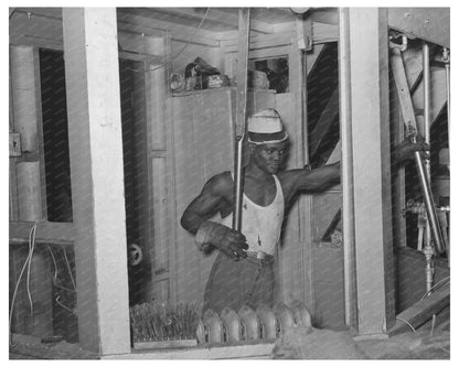 Compressing Unit Operator in Houston Texas 1939