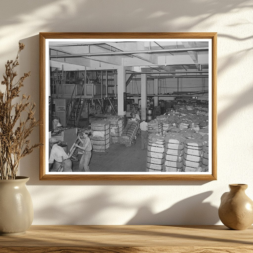 Cotton Compress Warehouse Interior Houston 1939