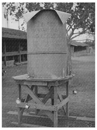 Temporary Drinking Fountain Gonzales County Fair 1939