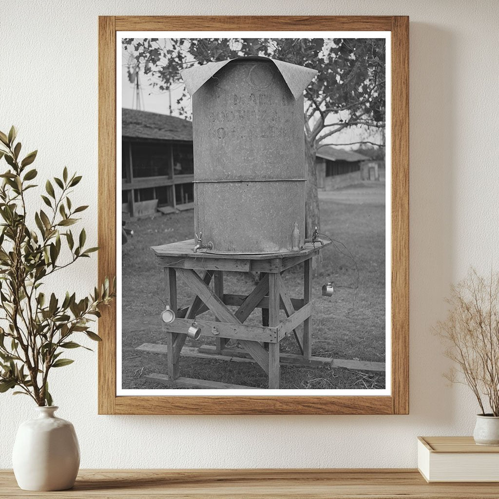 Temporary Drinking Fountain Gonzales County Fair 1939