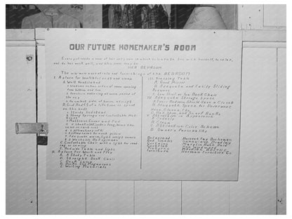 4-H Girls Club Exhibit Sign Gonzales County Fair 1939