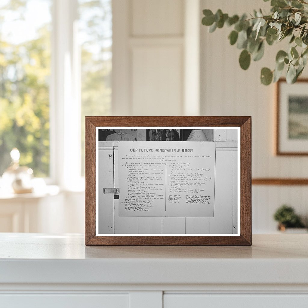 4-H Girls Club Exhibit Sign Gonzales County Fair 1939