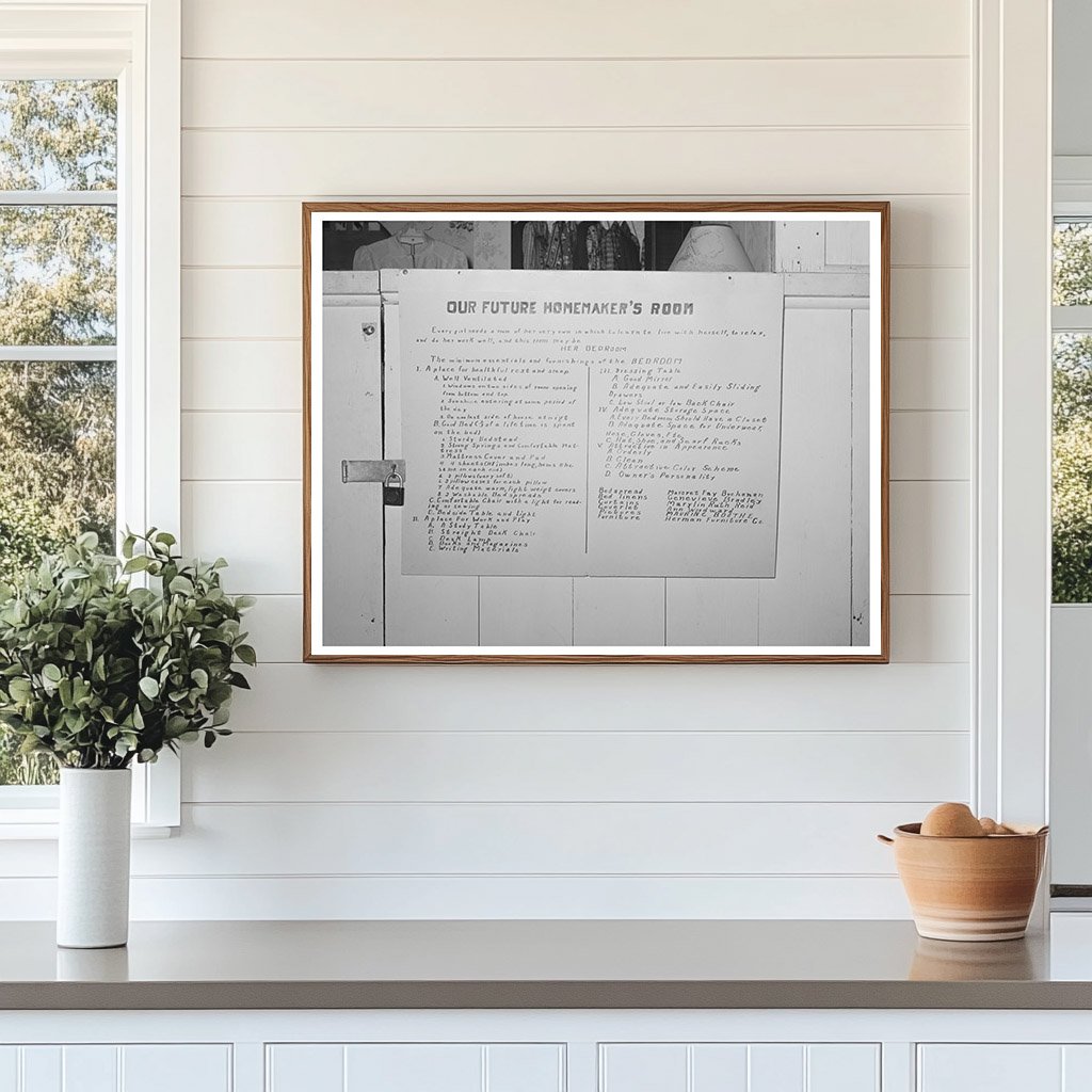 4-H Girls Club Exhibit Sign Gonzales County Fair 1939