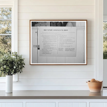 4-H Girls Club Exhibit Sign Gonzales County Fair 1939