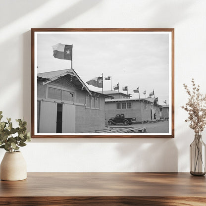 Gonzales Texas Exhibit Halls November 1939 Vintage Image