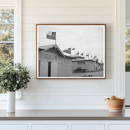 Gonzales Texas Exhibit Halls November 1939 Vintage Image