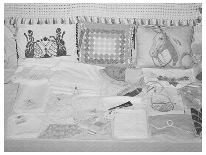 Needlework Exhibit at Gonzales County Fair 1939