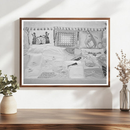 Needlework Exhibit at Gonzales County Fair 1939