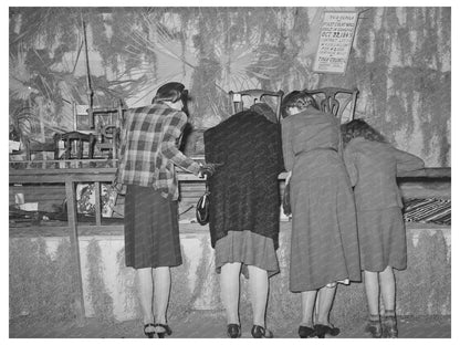 Gonzales County Fair Attendees Examining Relics 1939