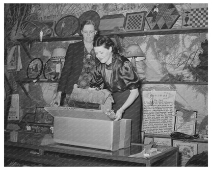 Packing Exhibits After Fair in Gonzales Texas 1939