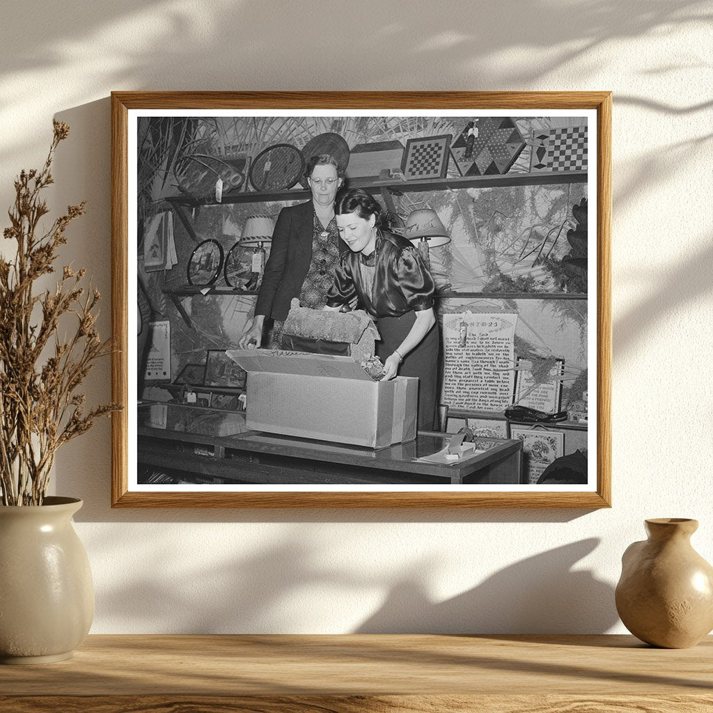 Packing Exhibits After Fair in Gonzales Texas 1939