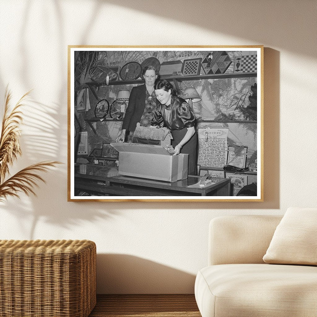 Packing Exhibits After Fair in Gonzales Texas 1939