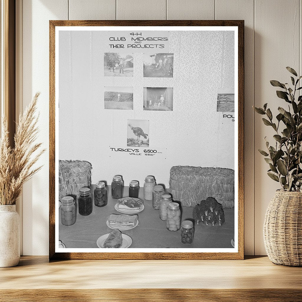 4-H Club Exhibit Gonzales County Fair Texas 1939