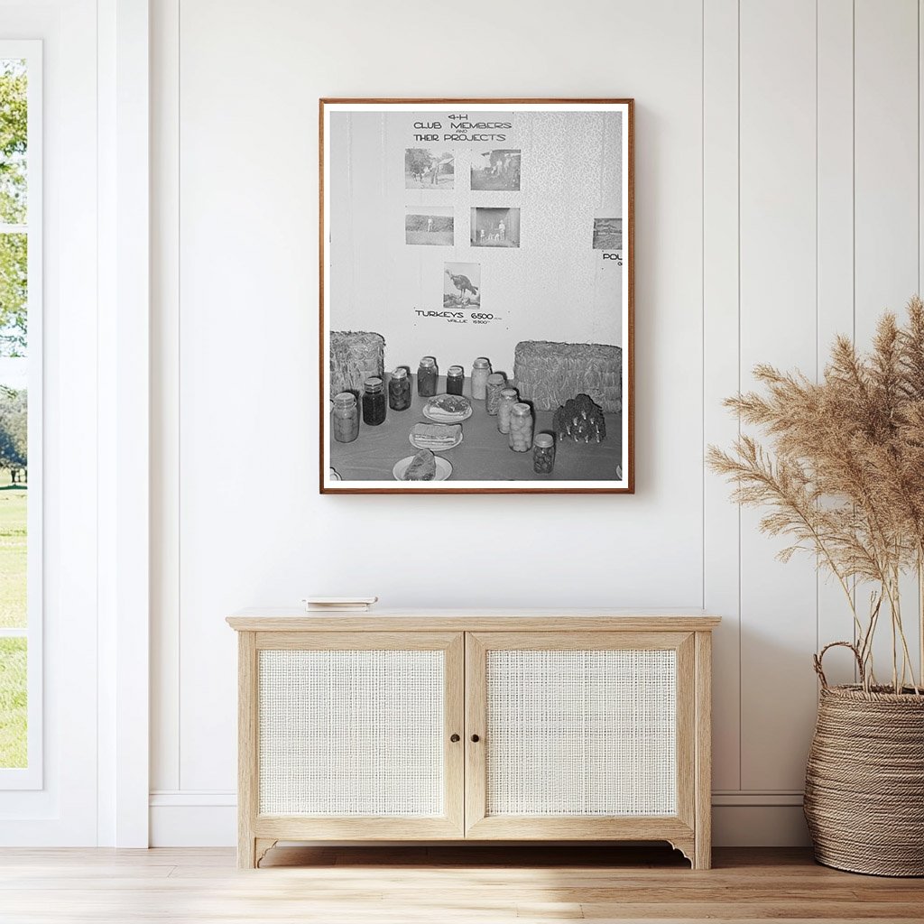 4-H Club Exhibit Gonzales County Fair Texas 1939