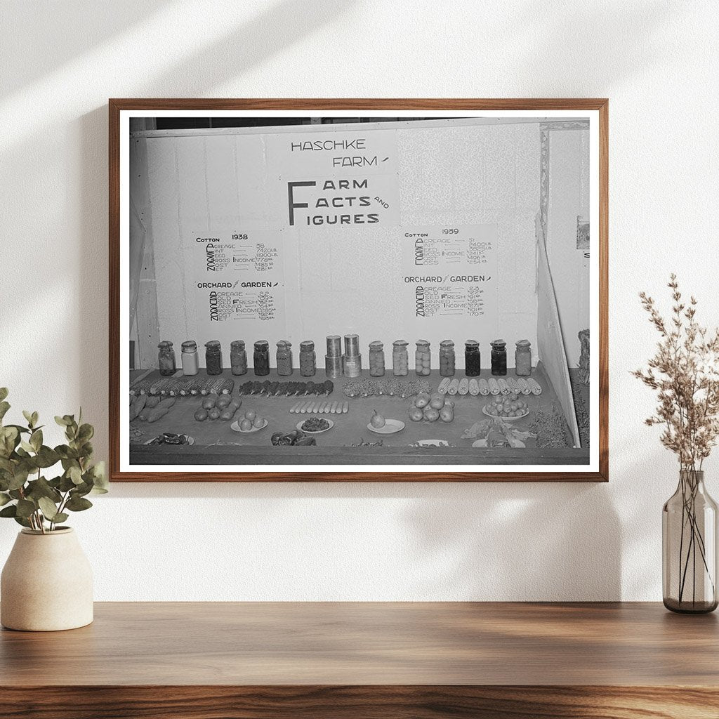 Bookkeeping in Farm Life Exhibit Gonzales Texas 1939