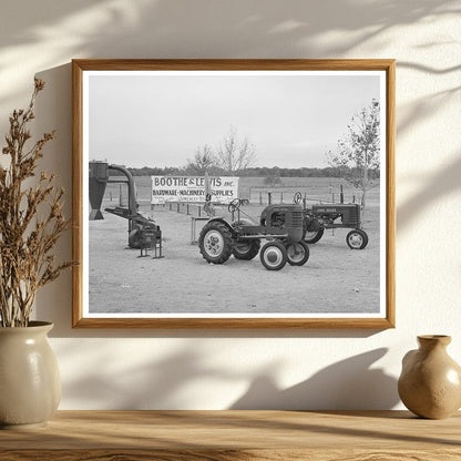 Farm Machinery at Gonzales County Fair Texas October 1939