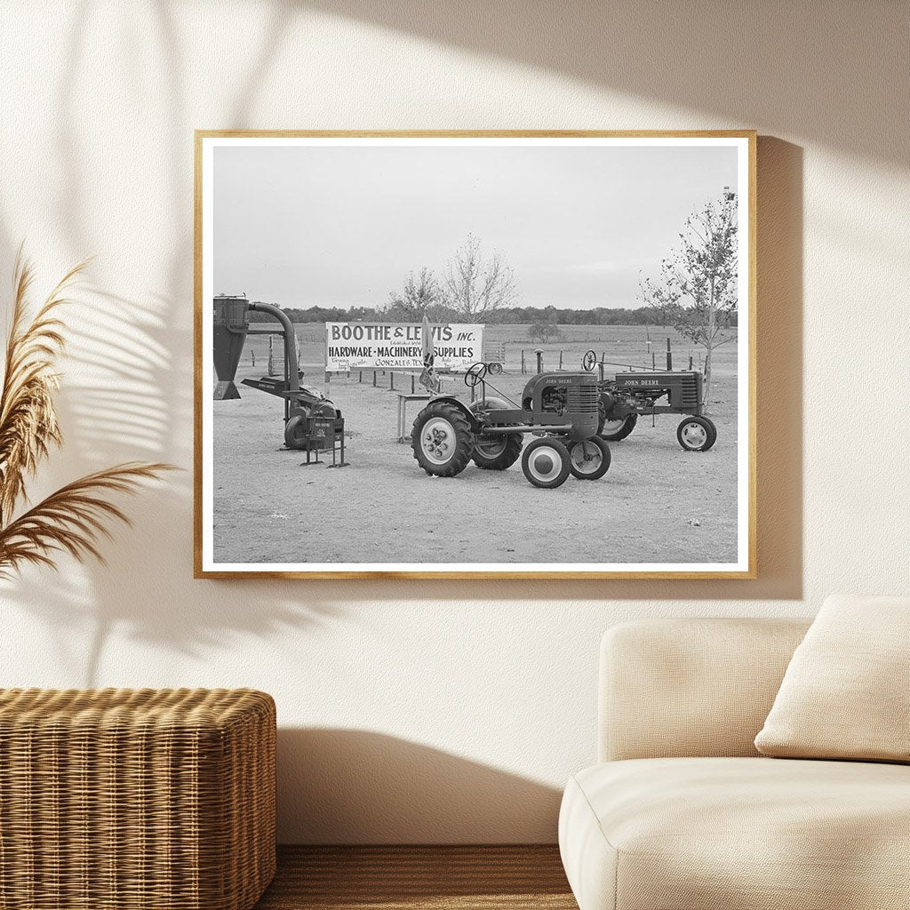 Farm Machinery at Gonzales County Fair Texas October 1939