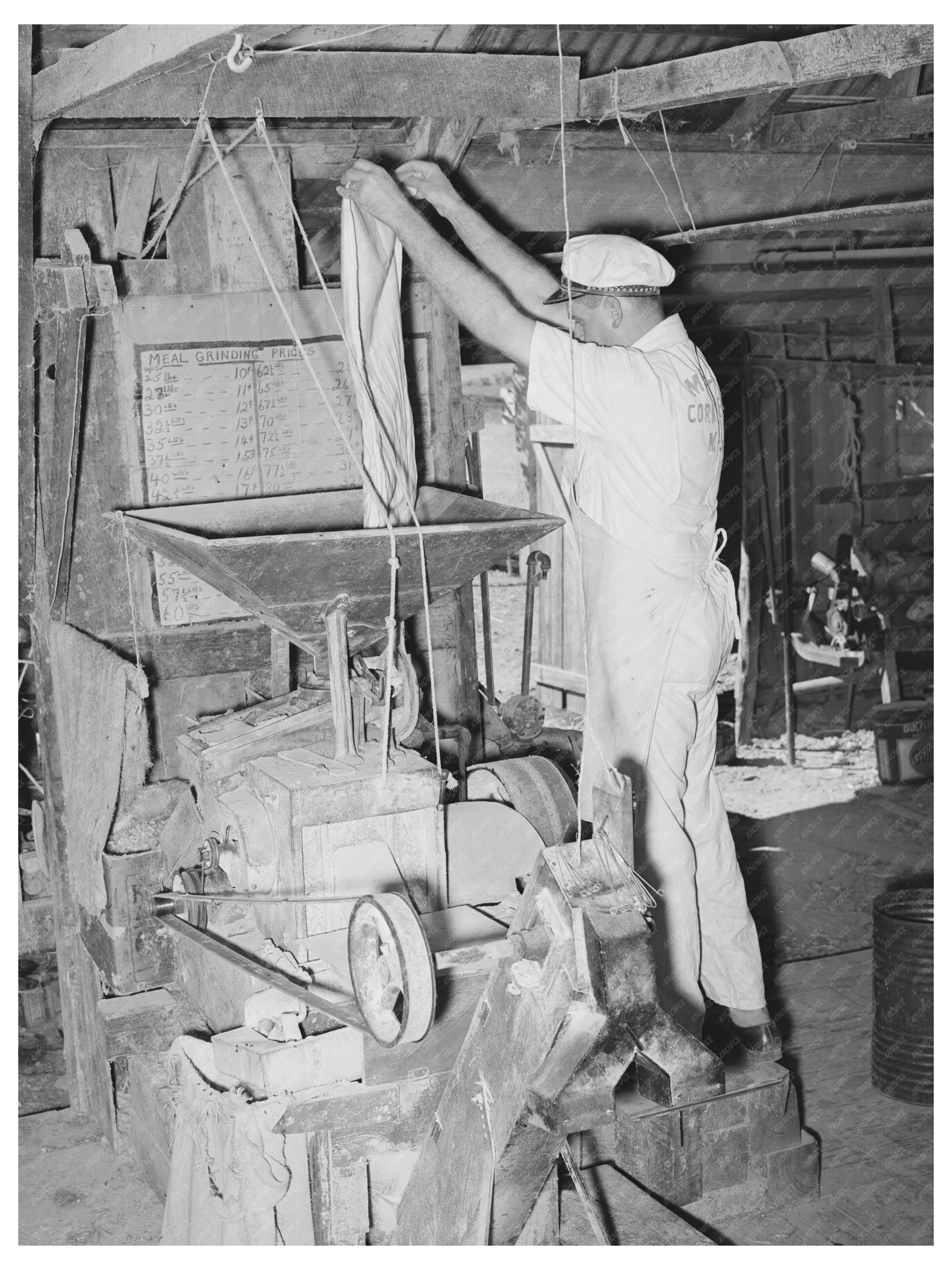 Feed Mill Operation in Taylor Texas November 1939