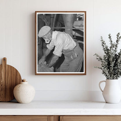 Worker in Feed Mill Taylor Texas 1939
