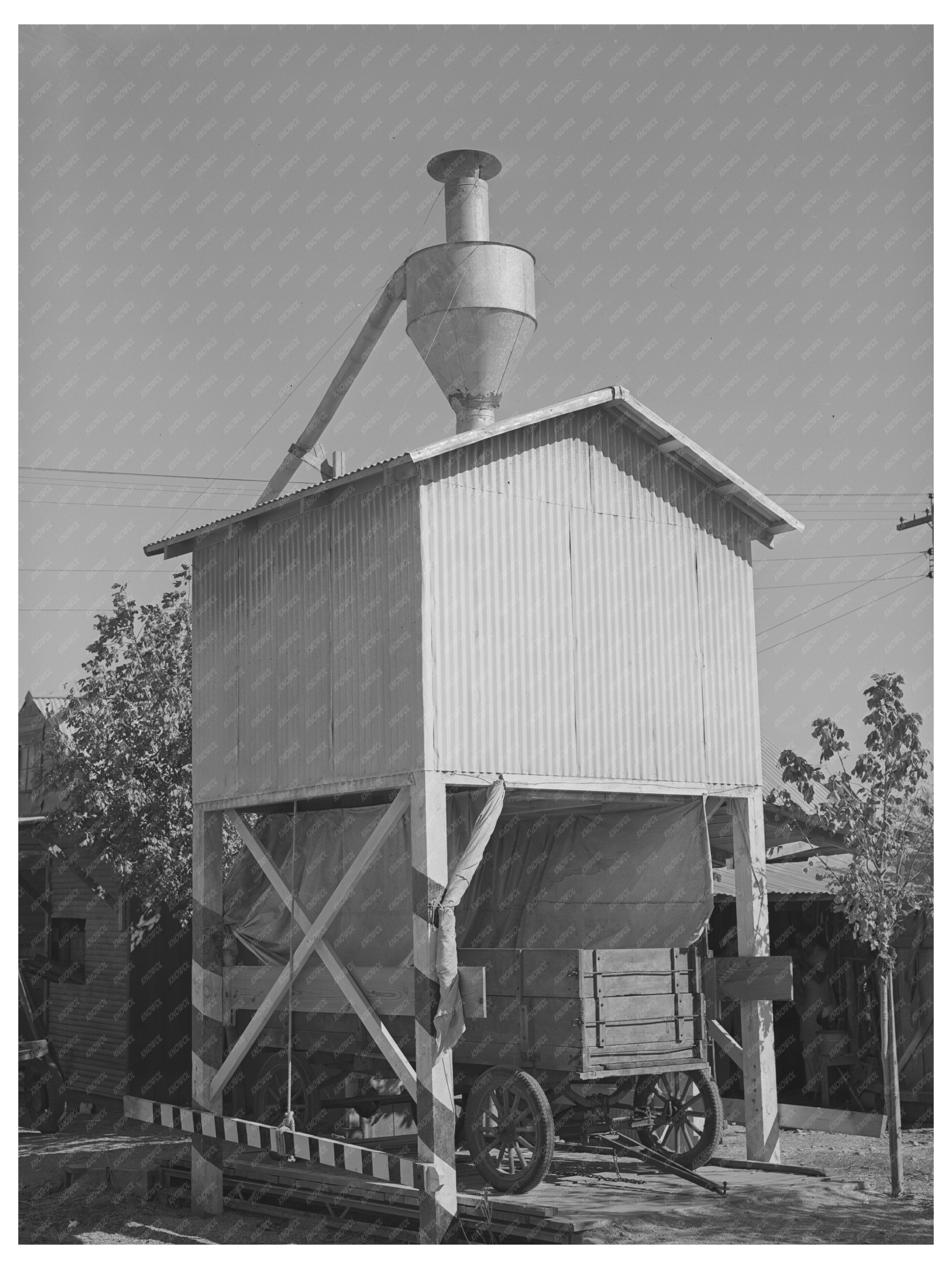 Feed Mill Wagon on Scales Taylor Texas November 1939