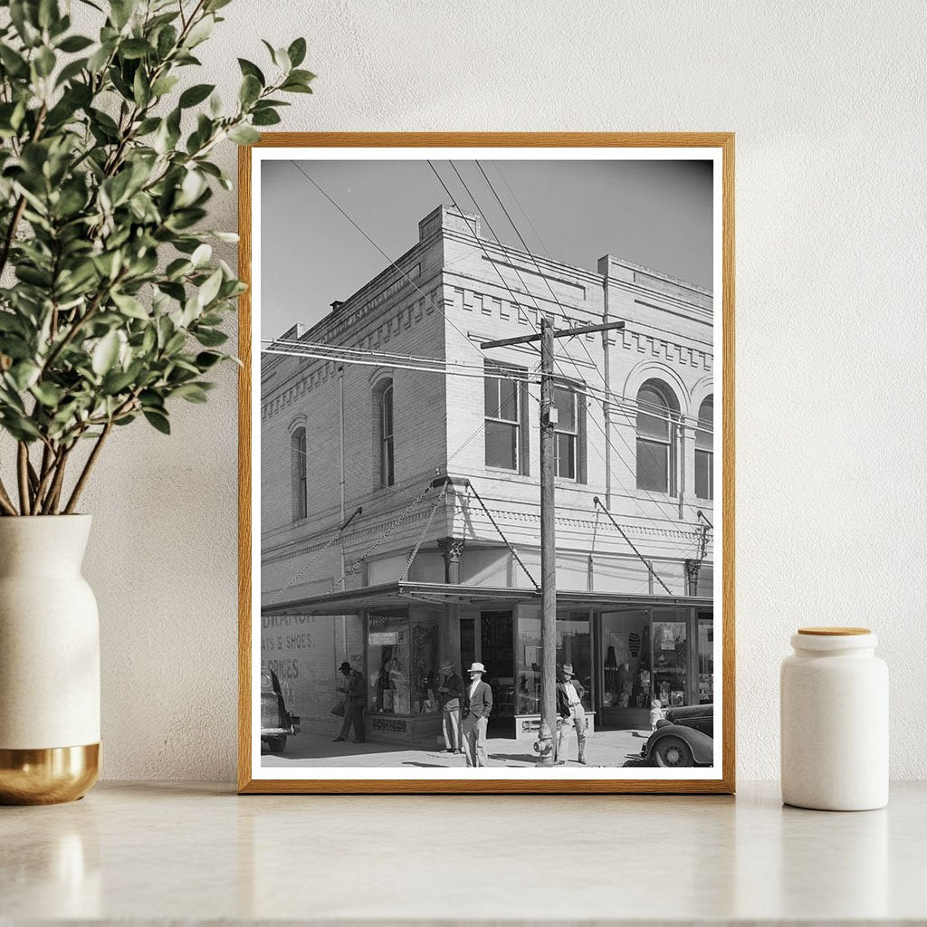 Gonzales Texas Street Corner November 1939 Vintage Photo