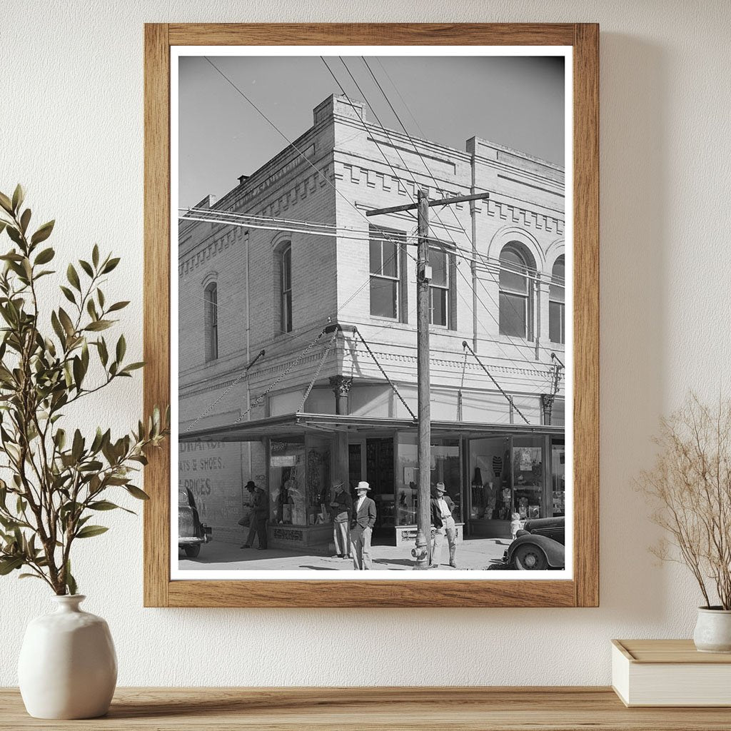 Gonzales Texas Street Corner November 1939 Vintage Photo