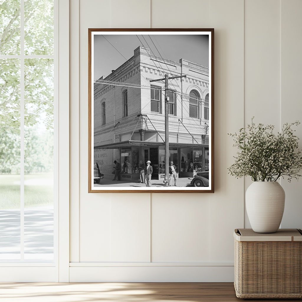 Gonzales Texas Street Corner November 1939 Vintage Photo