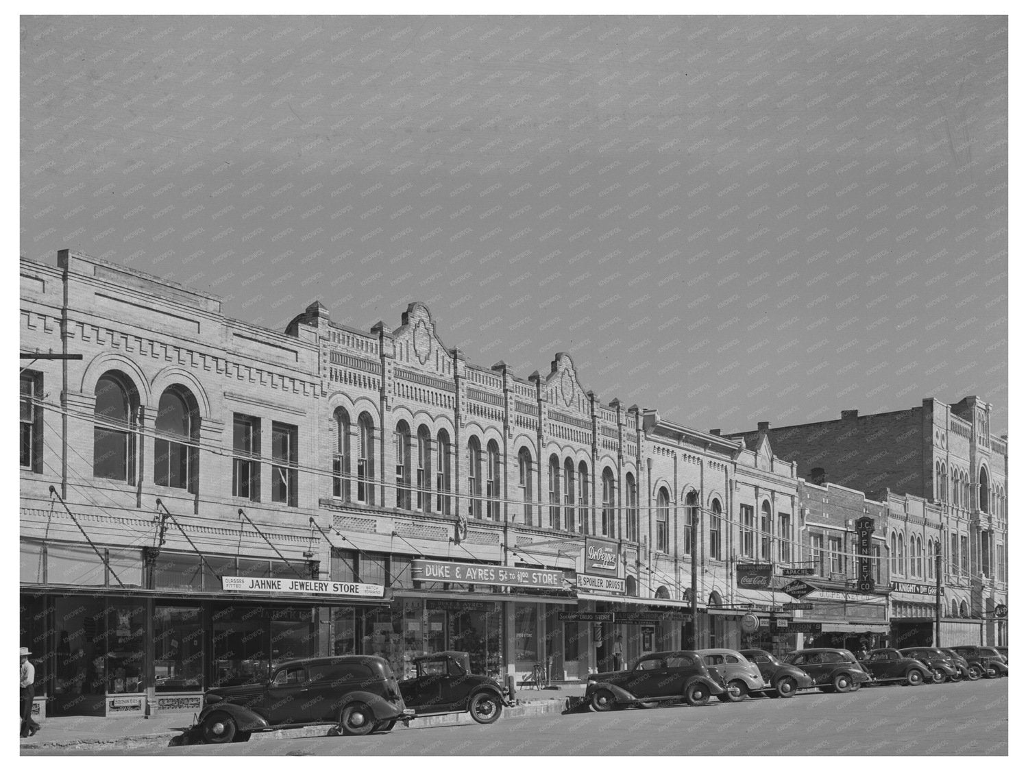 Gonzales Texas Business District November 1939 Image