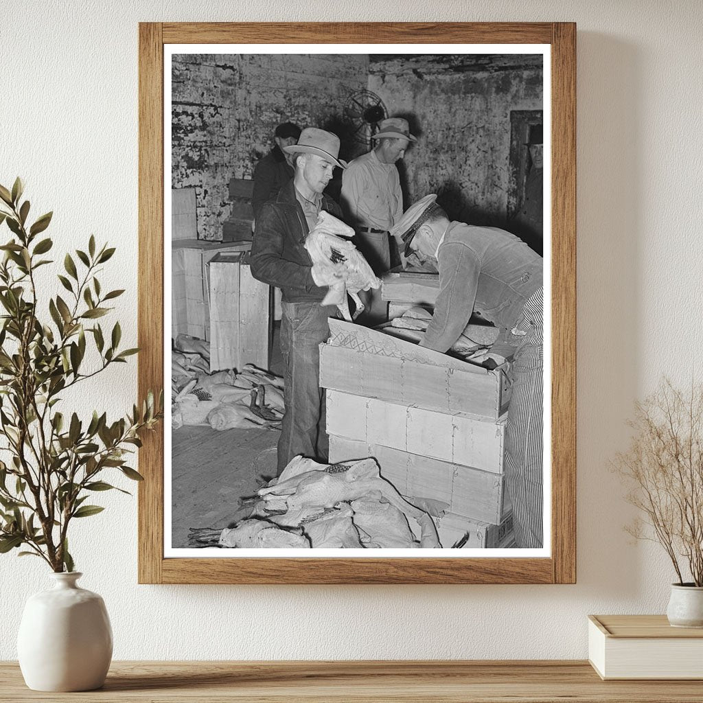 Turkey Packing Process at Cold Storage Plant Brownwood 1939