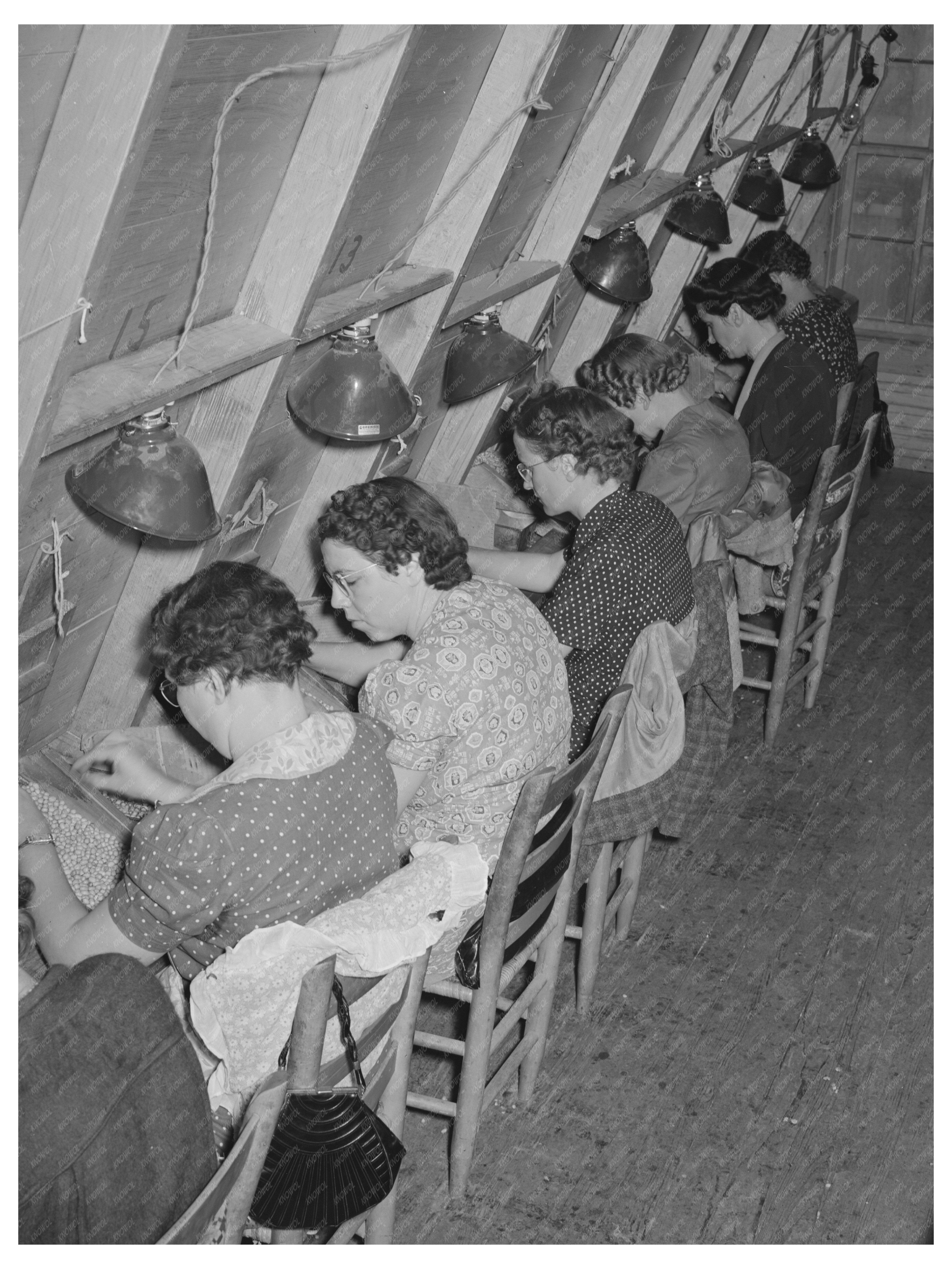 Peanut-Shelling Workers in Comanche Texas 1939