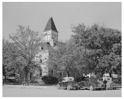 Glen Rose Texas Courthouse November 1939 Vintage Photo