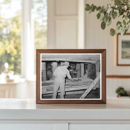 Peanut Shelling Plant Screens Cleaning Comanche Texas 1939