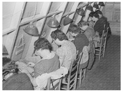 1939 Peanut Shelling Plant Workers in Comanche Texas