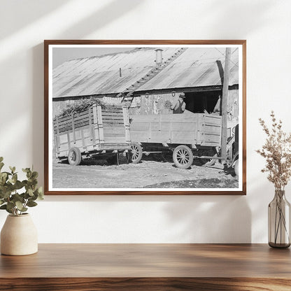 Corn Stover Unloading at Feed Mill Taylor Texas 1939