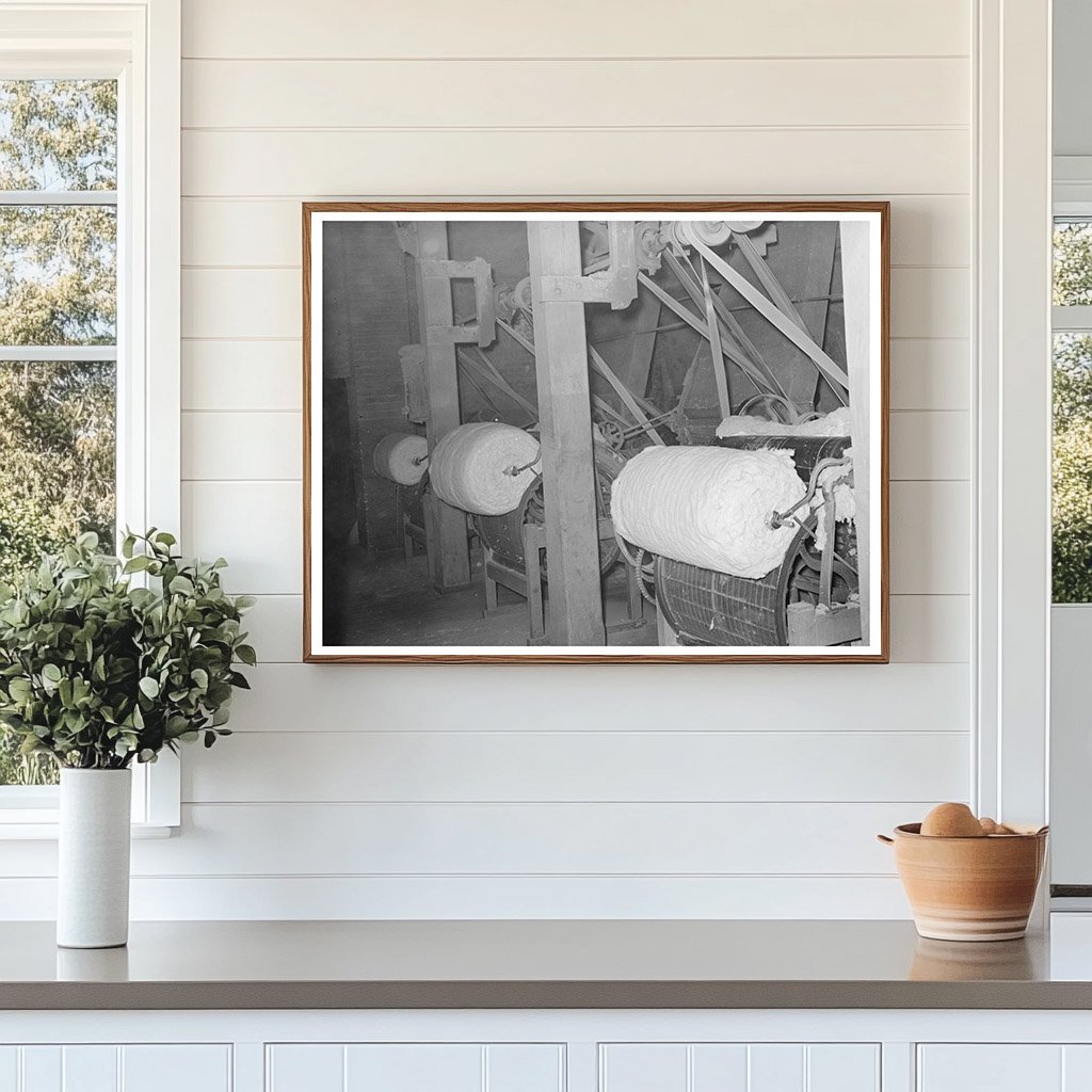 Linters Process at Cotton Seed Oil Mill McLennan County 1939