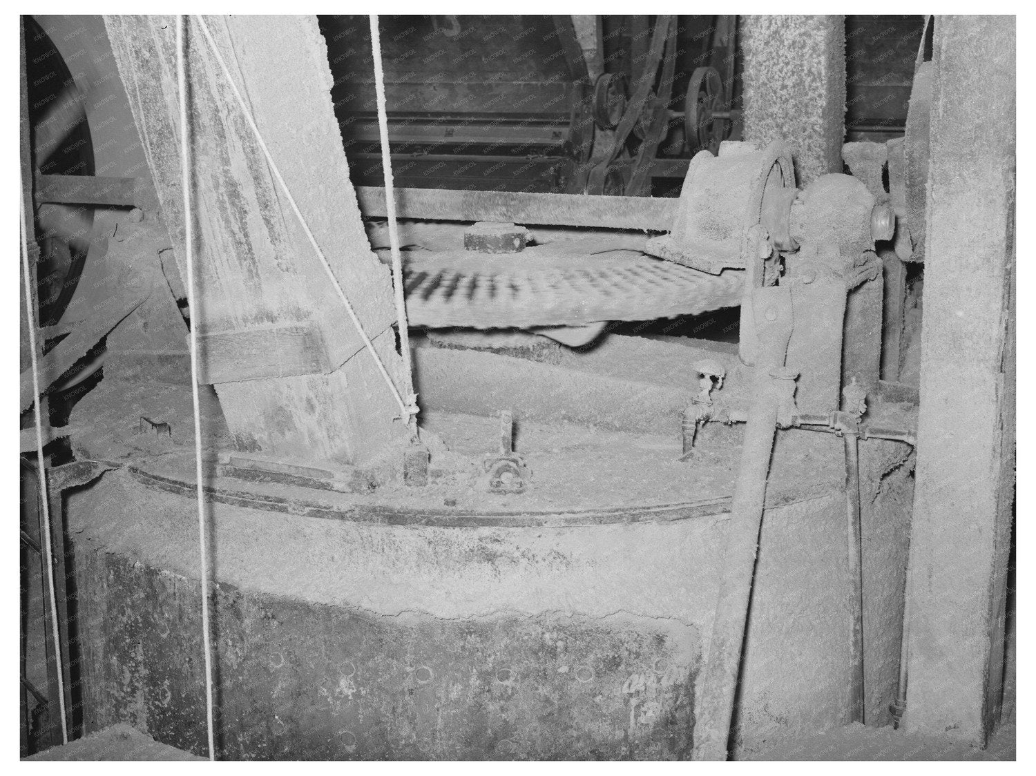 Cotton Seed Oil Mill Interior McLennan County Texas 1939