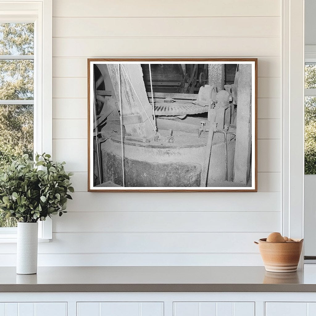 Cotton Seed Oil Mill Interior McLennan County Texas 1939