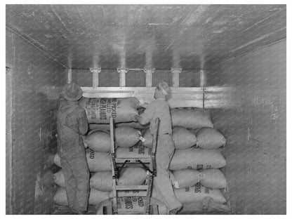 Carload of Peanuts at Comanche Texas Plant 1939