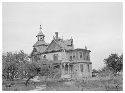 1939 Vintage Comanche Texas Mansion Architectural Photo