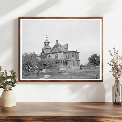 1939 Vintage Comanche Texas Mansion Architectural Photo