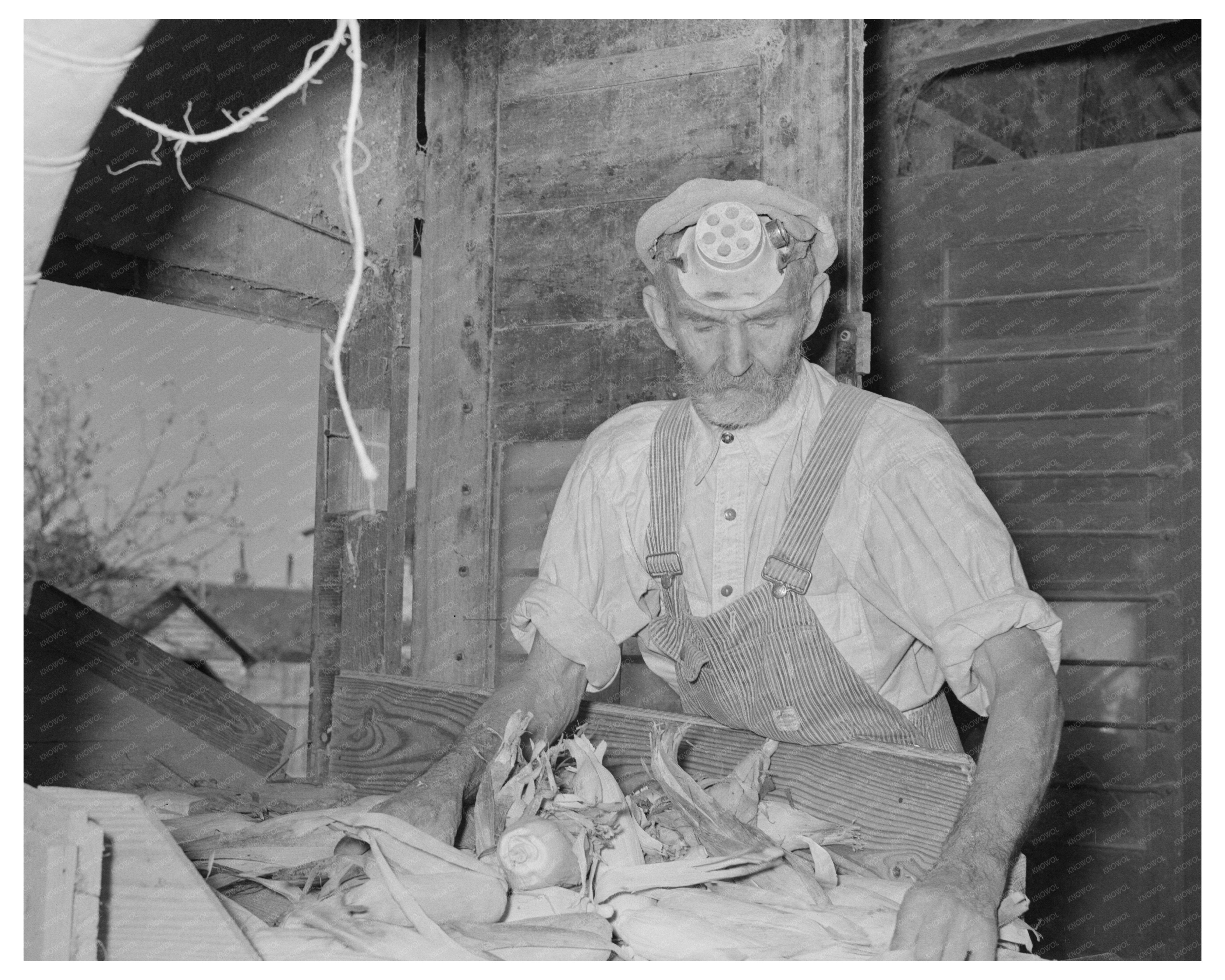 Worker at Taylor Texas Feed Mill November 1939