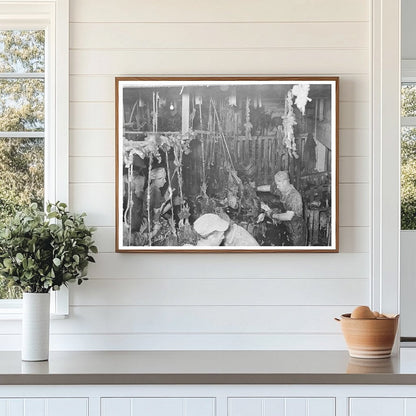 Turkey Processing Stall in Brownwood Texas 1939