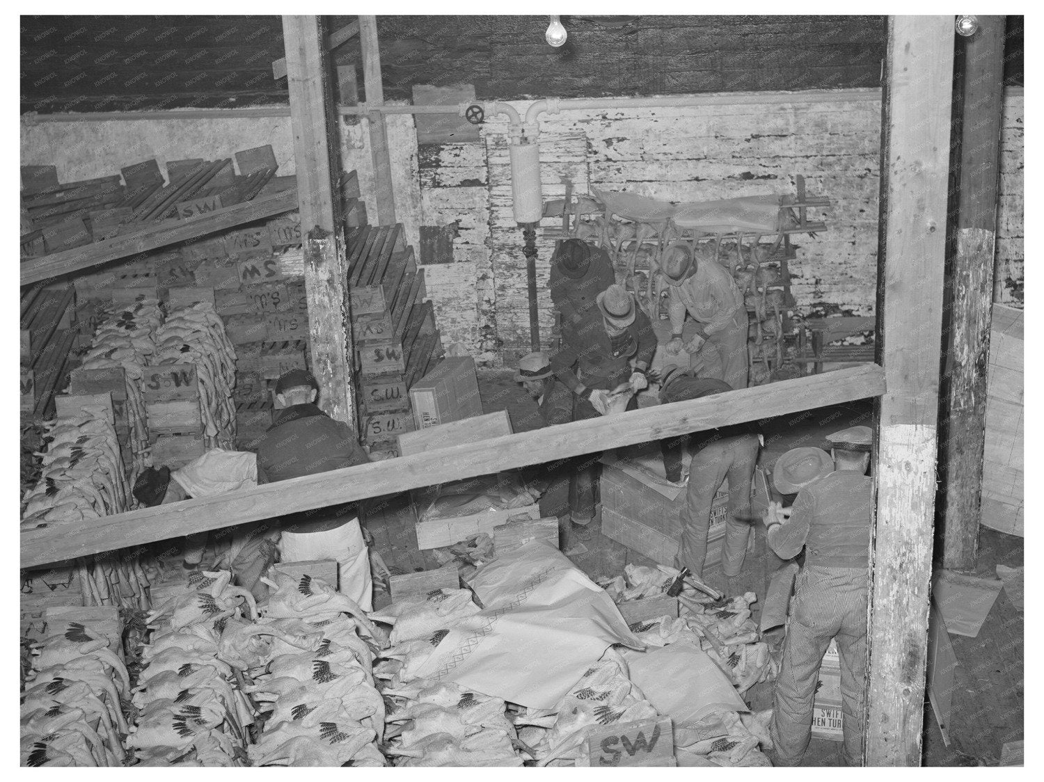 Turkey Packing Room Cold Storage Plant Brownwood Texas 1939