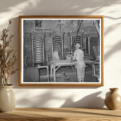 Cotton Cake Removal at Oil Mill McLennan County 1939